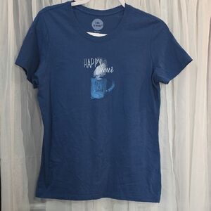 #45 Life Is Good Women's Classic Fit T-Shirt - Blue